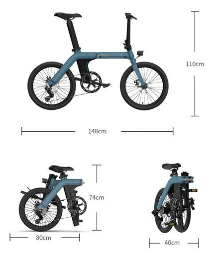 FIIDO D11 ITALIA | Bicicletta elettrica | Ultra Leggera | Motore 250W | Autonomia 100km | Con parafanghi | GARANZIA ITALIANA